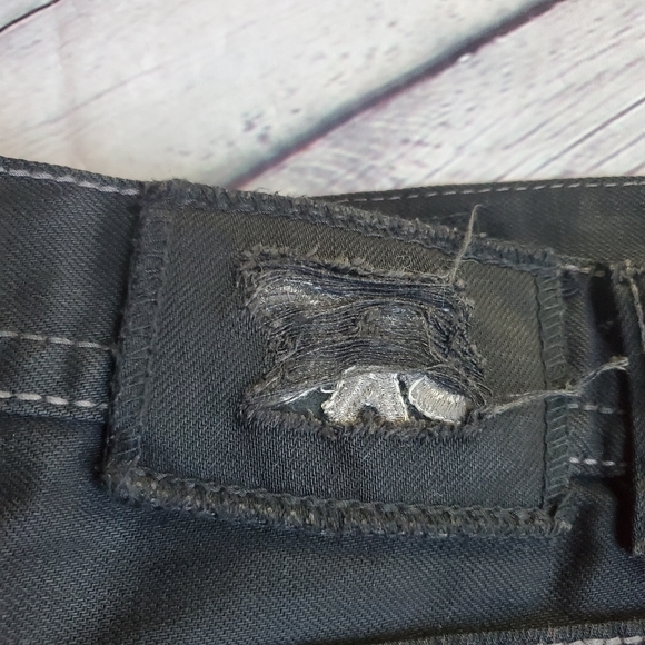 MEK USA DNM OAXACA BOOTS CUT BLACK WITH GOLD JEANS SIZE 42X34 - Picture 12 of 13